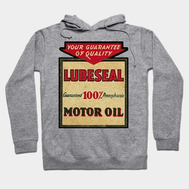 Lubeseal Motor Oil Hoodie by Wright Art